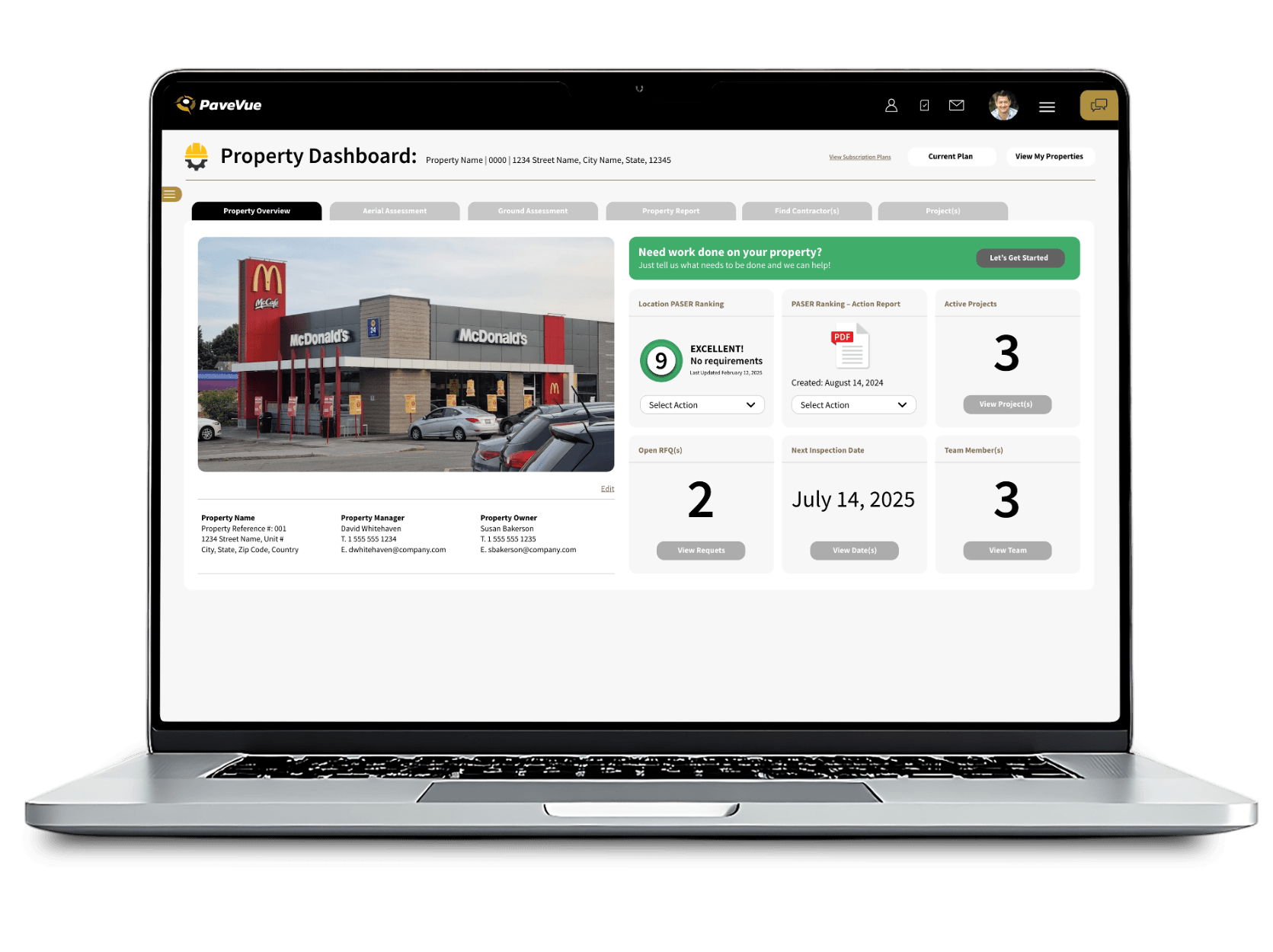 PaveVue Dashboard